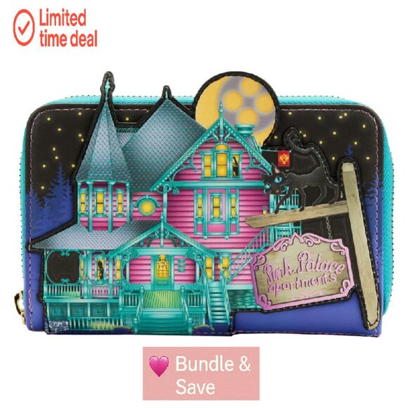 Glow-in-the-Dark Zip Around Wallet, 4 Card Slots, Vegan Leather - Picture 1 of 6